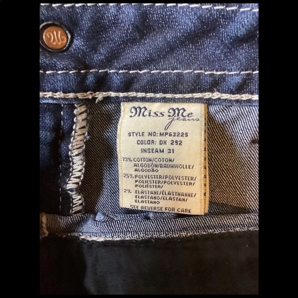 ‼️SOLD‼️ Women’s Miss Me Mid-Rise Skinny Jeans Size 34 - Picture 8 of 9